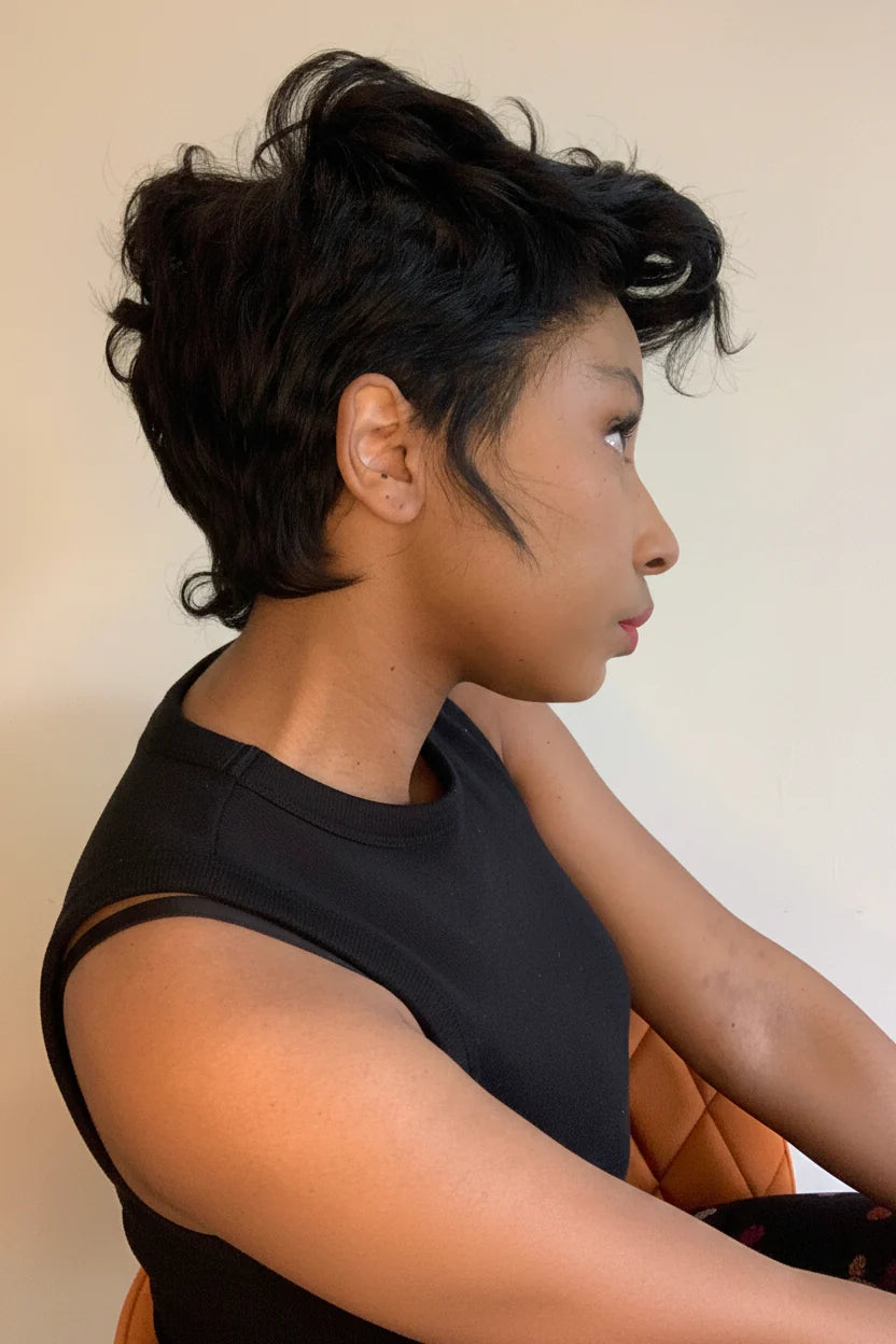 Jayda | Full Lace Curly Wave Pixie Wig in Virgin Hair