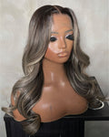 The Kaia Brunette Wave Virgin Hair 13x6 Lace Frontal Wig - 18"
