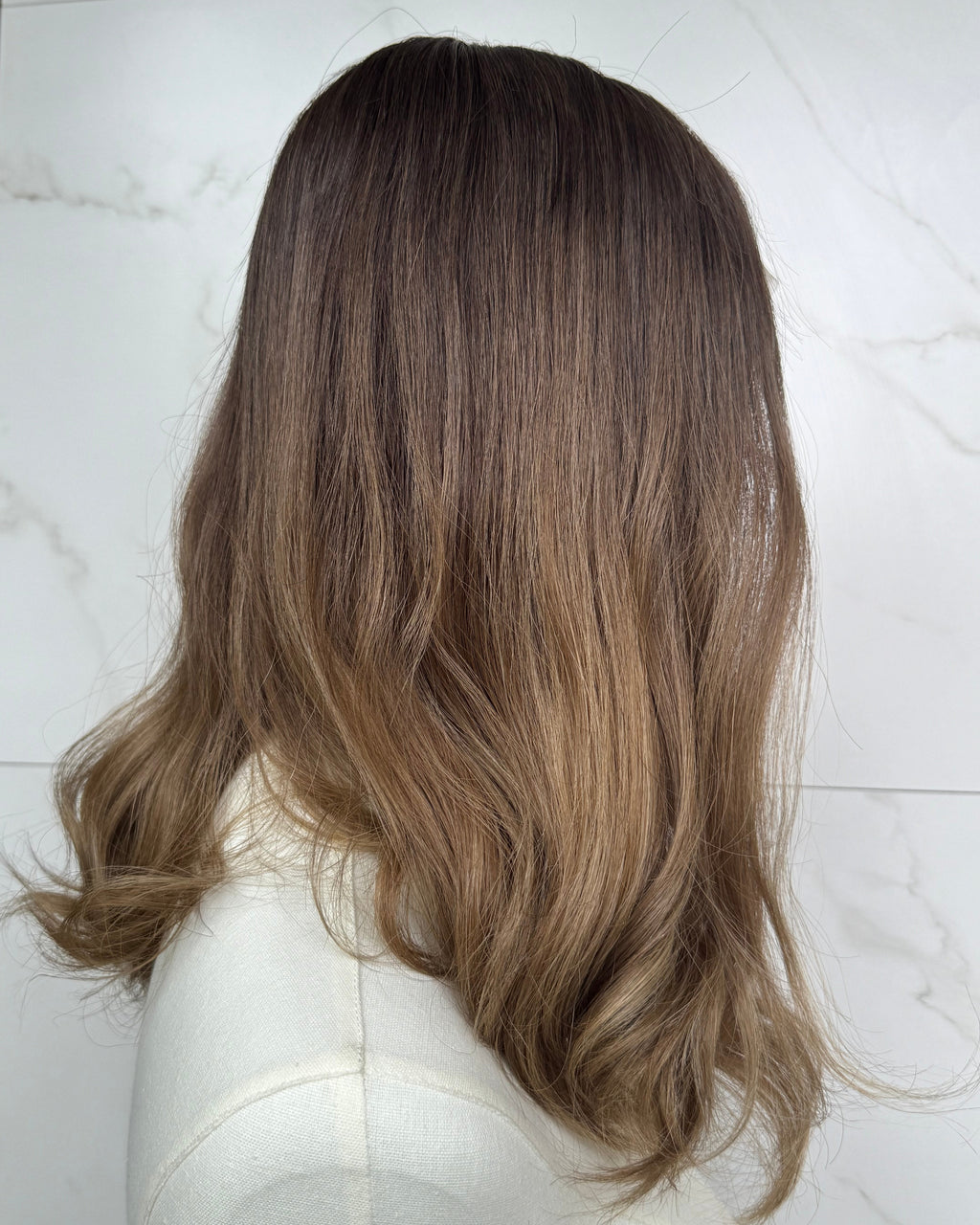 The Aurelle Silk Top Wig | 17" Raw Vietnamese Hair Medical Wig in Lunar Quartz Blonde