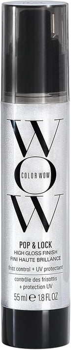 Color Wow hair product with black and white design on a white background
