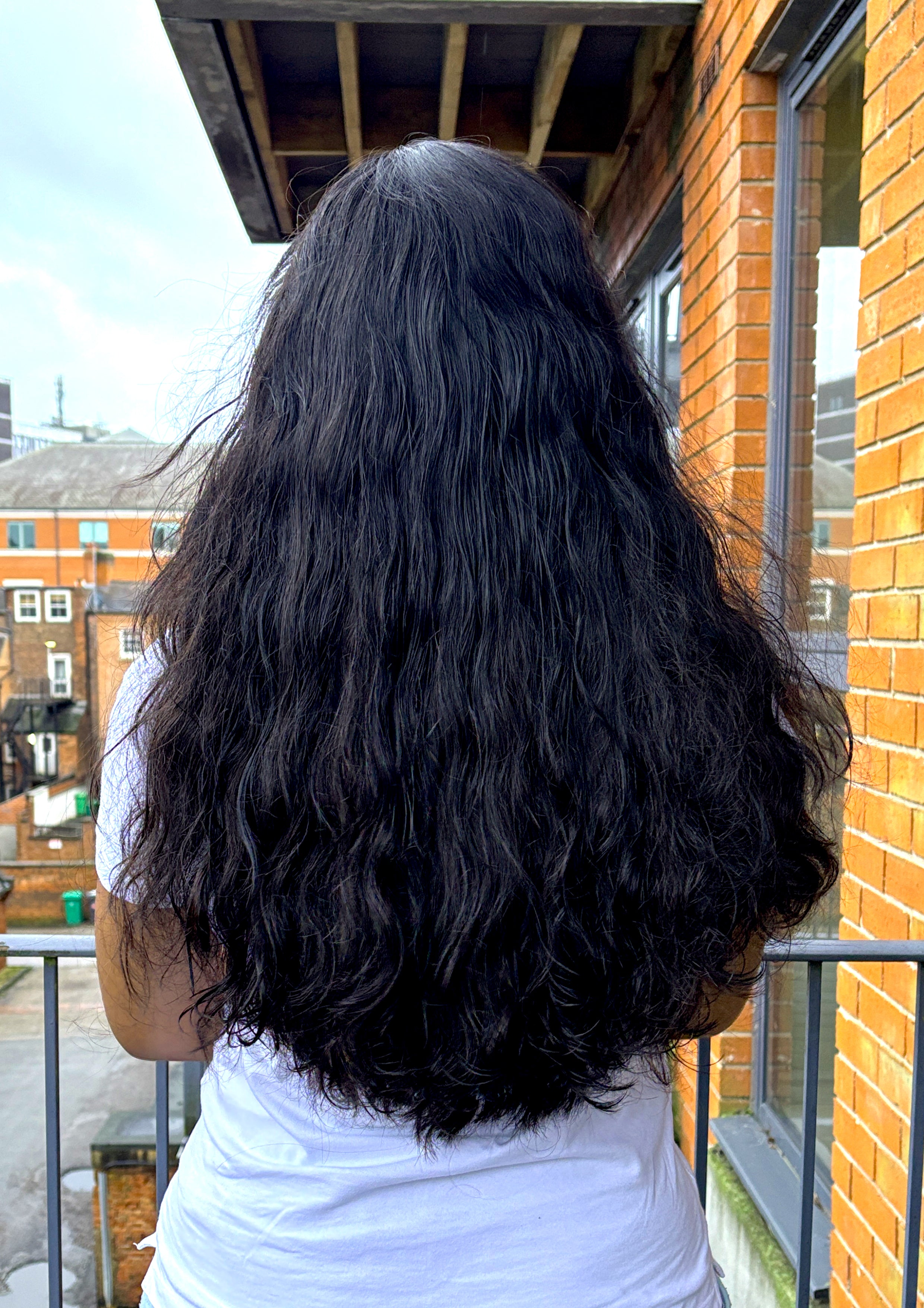 Indian Raw Double-Drawn Loose Curl Flip-Over Wig (Half Wig) — 22" (Jet Black)