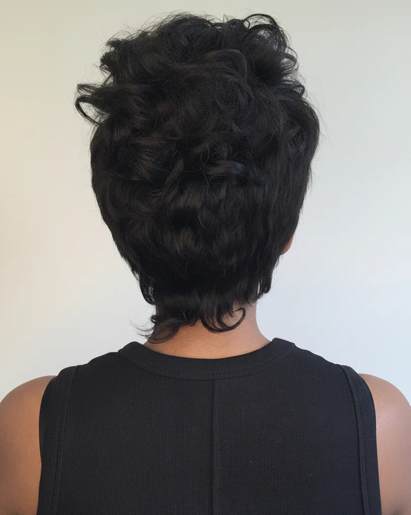 Jayda | Full Lace Curly Wave Pixie Wig in Virgin Hair