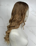 The Noa Ombre Blonde Virgin Hair 13x6 Lace Frontal Wig with Wefted Cap - 16"
