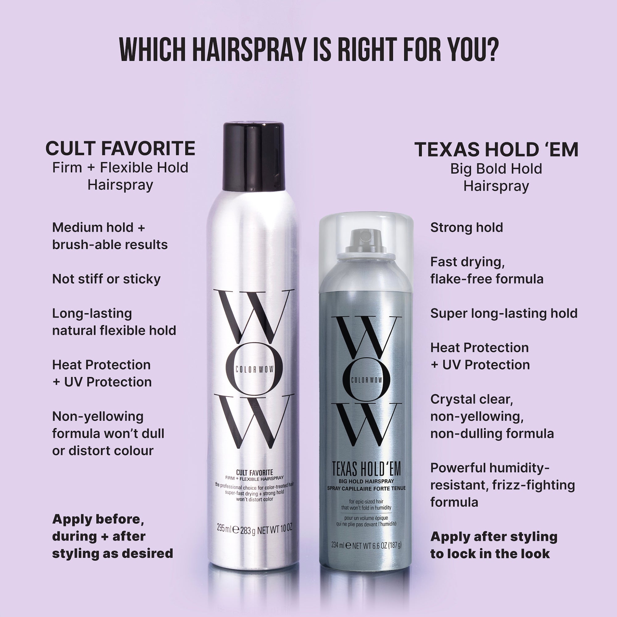 COLOR WOW Texas Hold'em Big Hold Hairspray